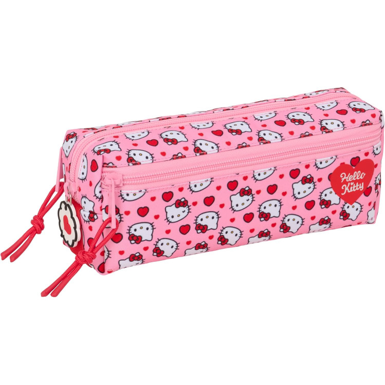 Estuche Hello Kitty triple.