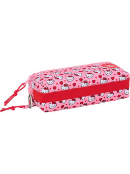Estuche Hello Kitty triple.