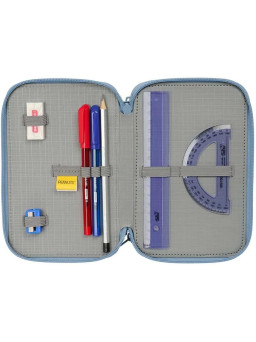 Estuche triple Snoopy con material