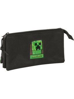 Estuche triple Minecraft