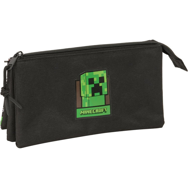 Estuche triple Minecraft