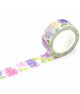 Washi tape flores lilas